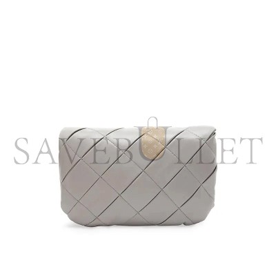 LOEWE GOYA MINI PLEATED LEATHER SHOULDER BAG A896W56X05 (20*13*6cm)